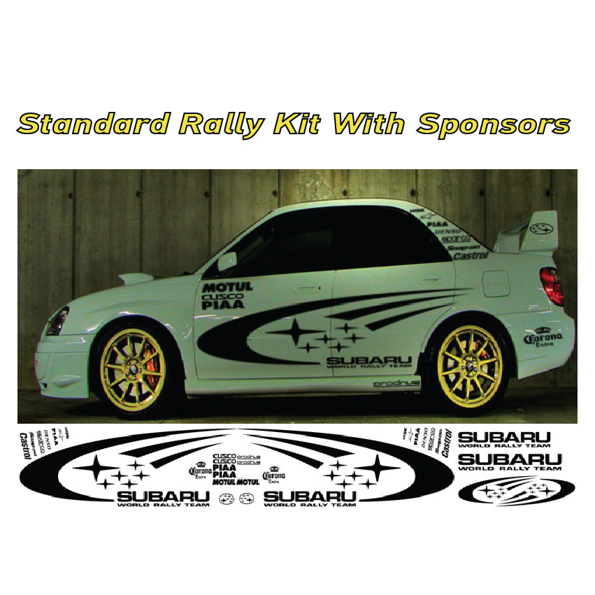 Subaru World Rally Kit With Sponsors for Subaru Impreza wrx sti graphics stickers decals Graphic