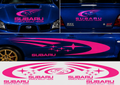 Subaru World Rally Kit for Subaru Impreza wrx sti Fluorescent Vinyl Only