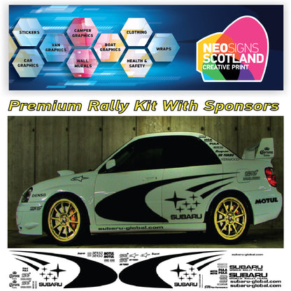 Subaru WRC Rally Kit With Sponsors for Subaru Impreza wrx sti
