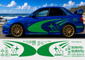 Subaru WRC Rally Kit With Sponsors for Subaru Impreza wrx sti Fluorescent Vinyl Only