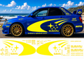 Subaru WRC Rally Kit 3 With Sponsors for Subaru Impreza Fluorescent Vinyl Only