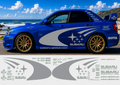 Subaru WRC Rally Kit With Sponsors for Subaru Impreza wrx sti Reflective Vinyl Only