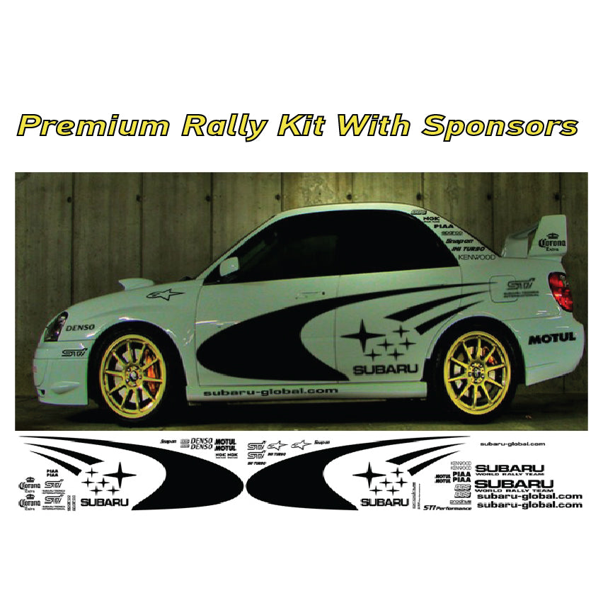 Subaru WRC Rally Kit With Sponsors for Subaru Impreza wrx sti