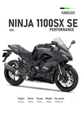 Kawasaki Ninja 1100 SX SE Motorbike Poster Printed | Premium Waterproof & Tear Resistant Full Colour Posters