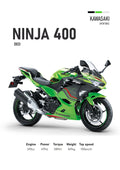 Kawasaki Ninja 400 (2023) Motorbike Poster Printed | Premium Waterproof & Tear Resistant Full Colour Posters