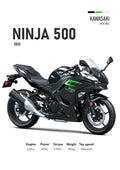 Kawasaki Ninja 500 (2025) Motorbike Poster Printed | Premium Waterproof & Tear Resistant Full Colour Posters