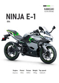 Kawasaki Ninja E-1 Motorbike Poster Printed | Premium Waterproof & Tear Resistant Full Colour Posters