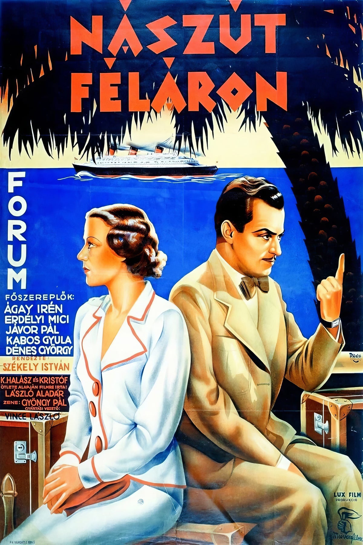 Nászút féláron (1936) Film/Movie Premium Waterproof & Tear Resistant Posters
