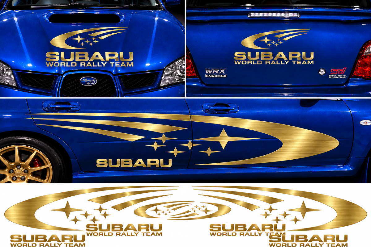 Subaru World Rally Kit 1 for Subaru Impreza Brushed Vinyl Only