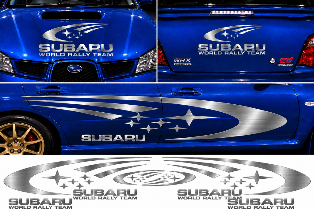 Subaru World Rally Kit 1 for Subaru Impreza Brushed Vinyl Only