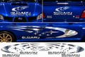 Subaru World Rally Kit for Subaru Impreza wrx sti Mirrored Vinyl Only