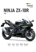 Kawasaki ZX-10R (2025) Motorbike Poster Printed | Premium Waterproof & Tear Resistant Full Colour Posters