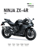 Kawasaki ZX-4R (2025) Motorbike Poster Printed | Premium Waterproof & Tear Resistant Full Colour Posters
