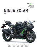 Kawasaki ZX-6R (2025) Motorbike Poster Printed | Premium Waterproof & Tear Resistant Full Colour Posters
