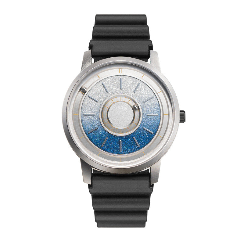 EUTOUR Men's Magnetic Quartz Watch with Original 40mm Stainless Steel Strap