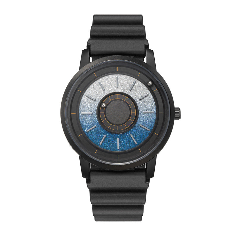 EUTOUR Men's Magnetic Quartz Watch with Original 40mm Stainless Steel Strap