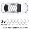 OHRXL Car Roof Hexagon Outline XL Camouflage Kit Honeycomb Stickers Graphics