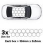 OHRXL Car Roof Hexagon Outline XL Camouflage Kit Honeycomb Stickers Graphics