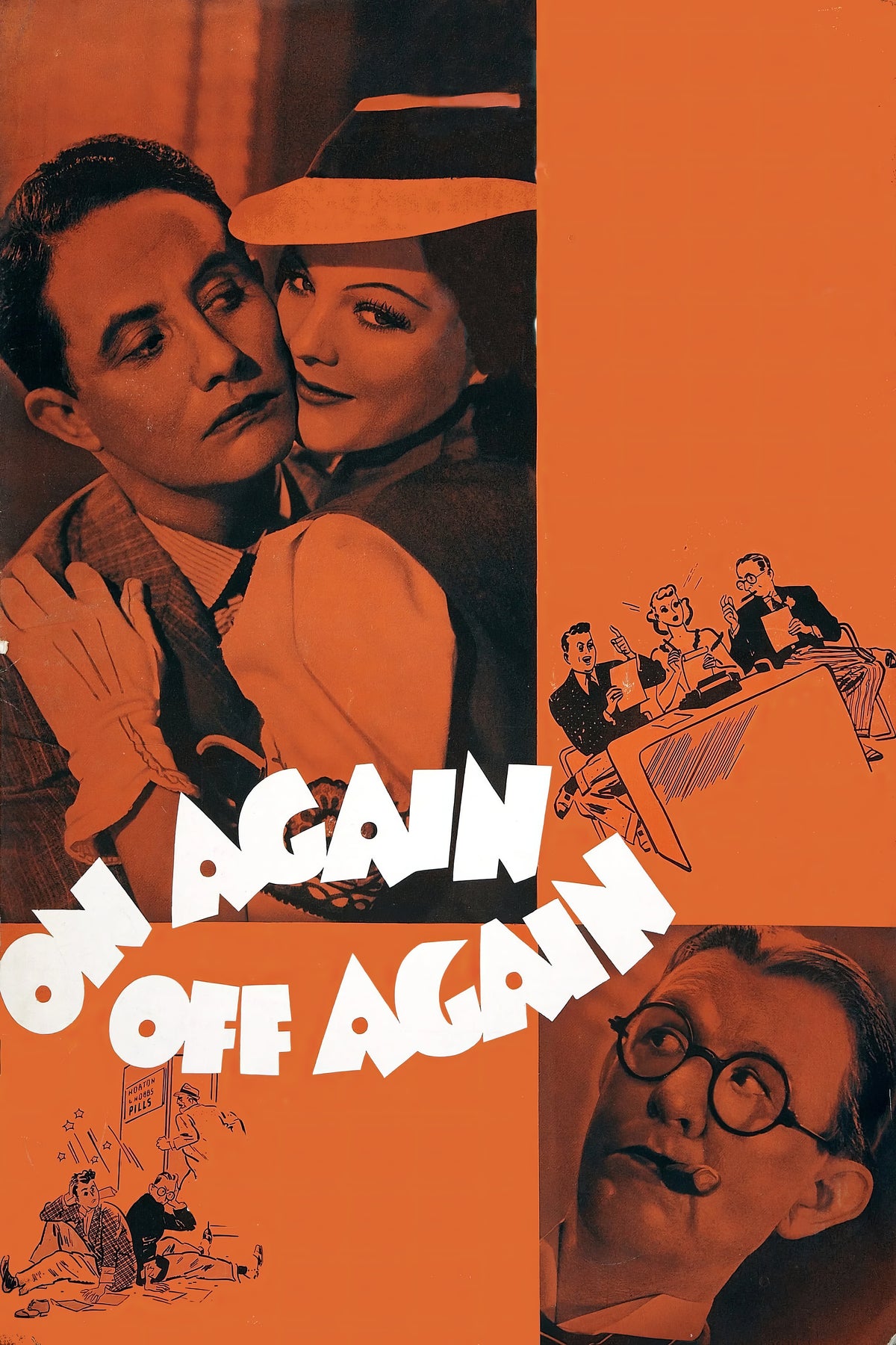 On Again—Off Again (1937) Film/Movie Premium Waterproof & Tear Resistant Posters