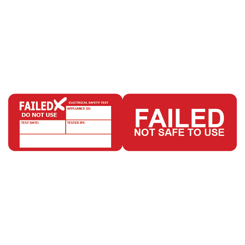 PATWRAP Pass & Fail Cable Wrap stickers Pat Test Portable Appliance Stickers labels