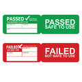 PATWRAP Pass & Fail Cable Wrap stickers Pat Test Portable Appliance Stickers labels