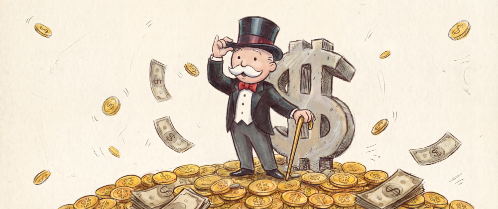 PM03 Mr Monopoly (Uncle Pennybags) Panoramic Premium Waterproof & Tear Resistant Poster