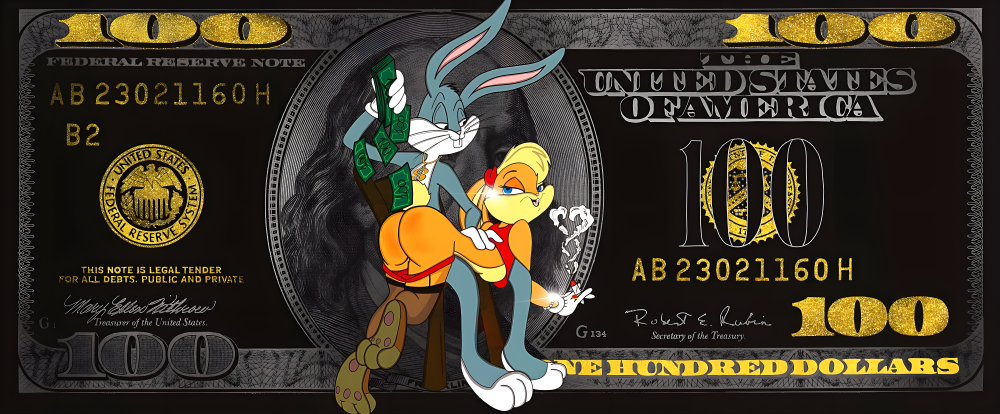PM24 Bugs Bunny and Lola Bunny Panoramic Premium Waterproof & Tear Resistant Poster