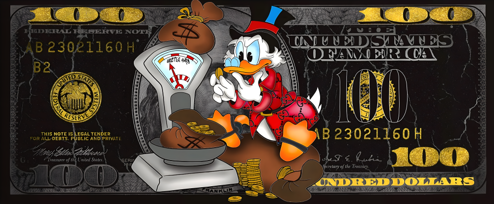 PM25 Scrooge McDuck Panoramic Premium Waterproof & Tear Resistant Poster