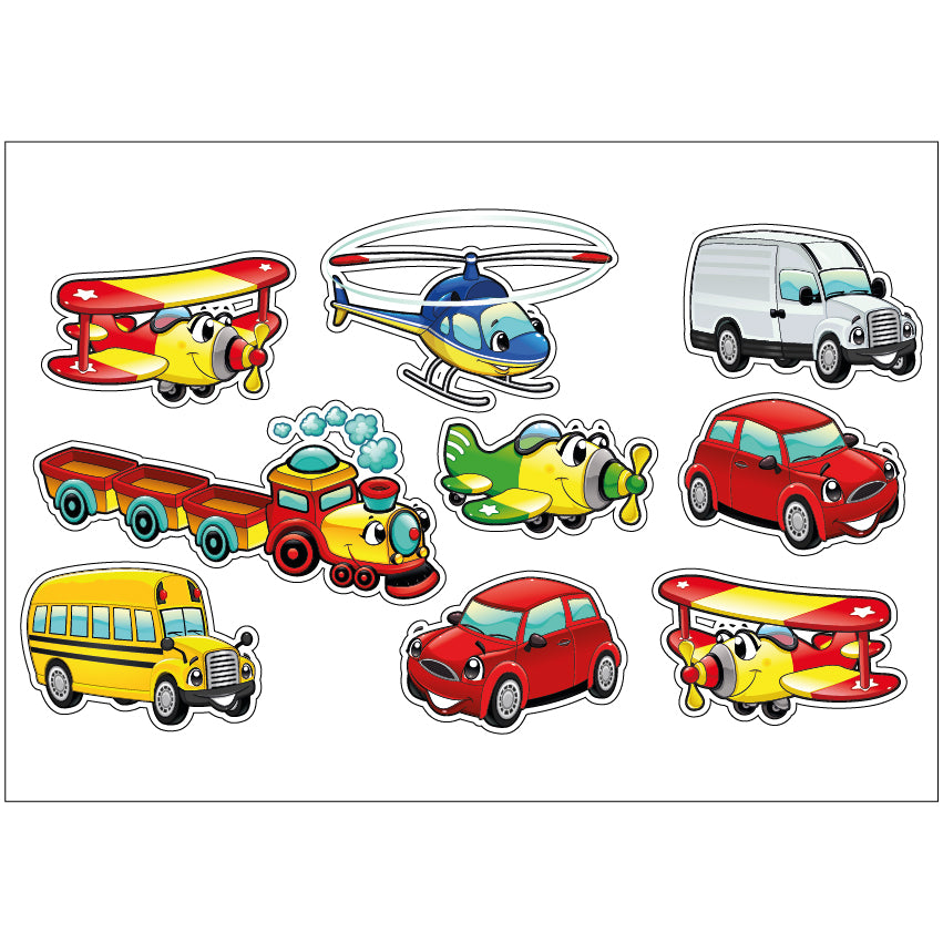 PS0101-200 Sticker Sheet Decal Cartoon Wall Self Adhesive Vinyl A4 Various Designs Available
