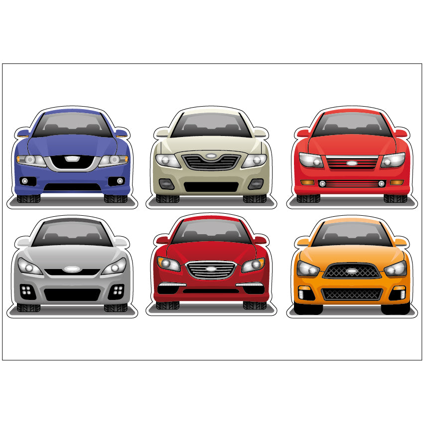 PS0101-200 Sticker Sheet Decal Cartoon Wall Self Adhesive Vinyl A4 Various Designs Available