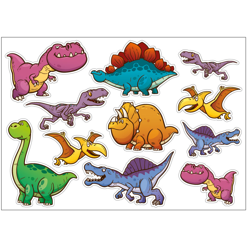 PS0101-200 Sticker Sheet Decal Cartoon Wall Self Adhesive Vinyl A4 Various Designs Available