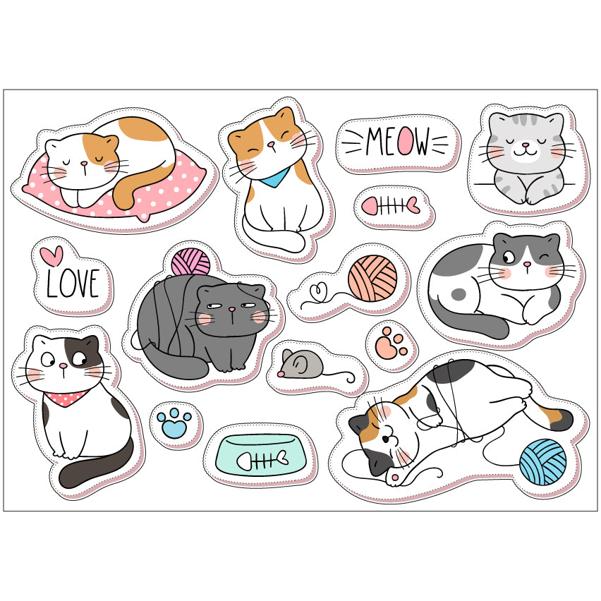 PS0001-100 Stickers Sheets Decals Butterflies Wall Self Adhesive Vinyl A4 Various Designs Available