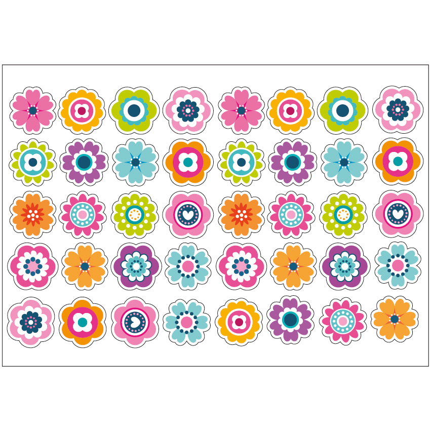 PS0101-200 Sticker Sheet Decal Cartoon Wall Self Adhesive Vinyl A4 Various Designs Available