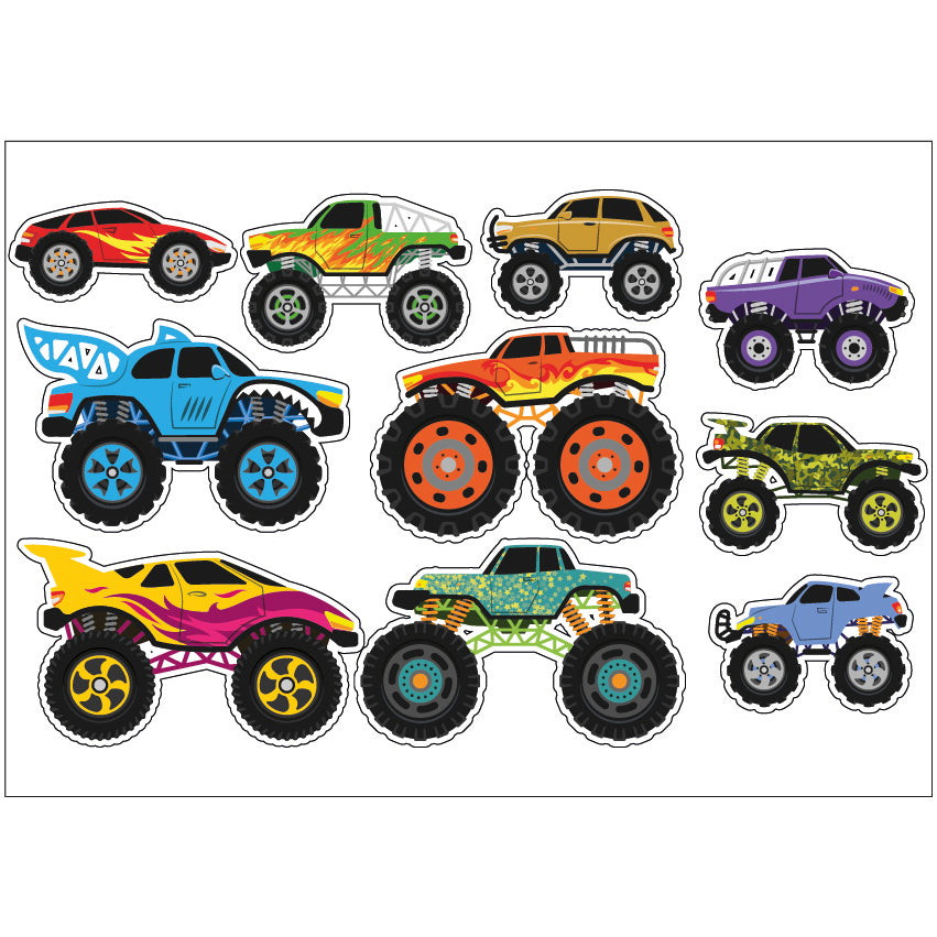 PS0101-200 Sticker Sheet Decal Cartoon Wall Self Adhesive Vinyl A4 Various Designs Available