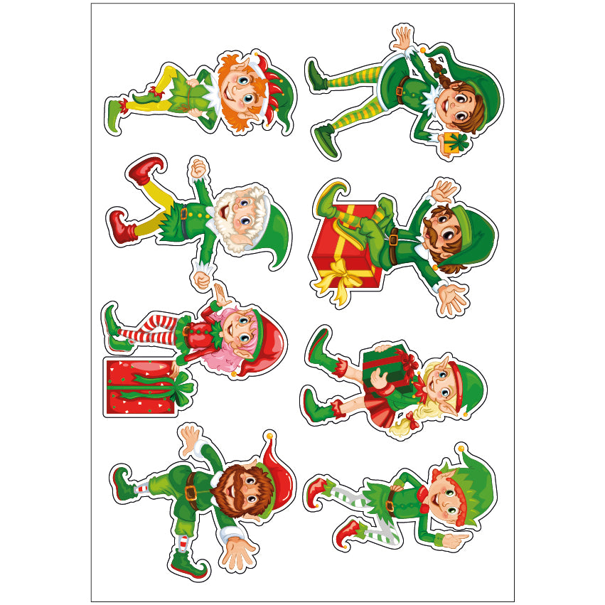 PS0101-200 Sticker Sheet Decal Cartoon Wall Self Adhesive Vinyl A4 Various Designs Available