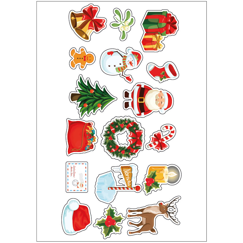 PS0101-200 Sticker Sheet Decal Cartoon Wall Self Adhesive Vinyl A4 Various Designs Available