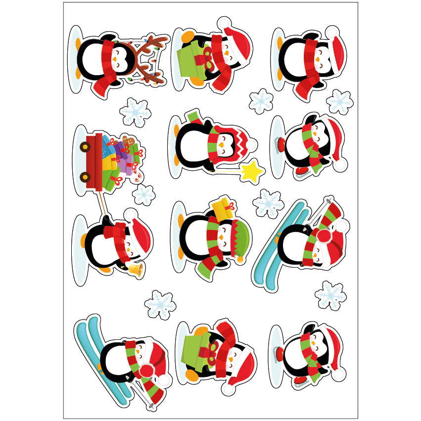 PS0101-200 Sticker Sheet Decal Cartoon Wall Self Adhesive Vinyl A4 Various Designs Available