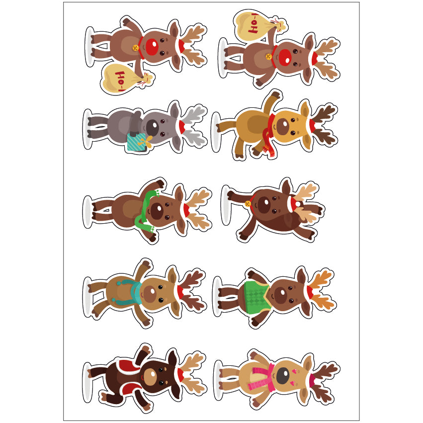 PS0101-200 Sticker Sheet Decal Cartoon Wall Self Adhesive Vinyl A4 Various Designs Available