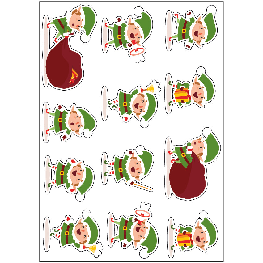 PS0101-200 Sticker Sheet Decal Cartoon Wall Self Adhesive Vinyl A4 Various Designs Available