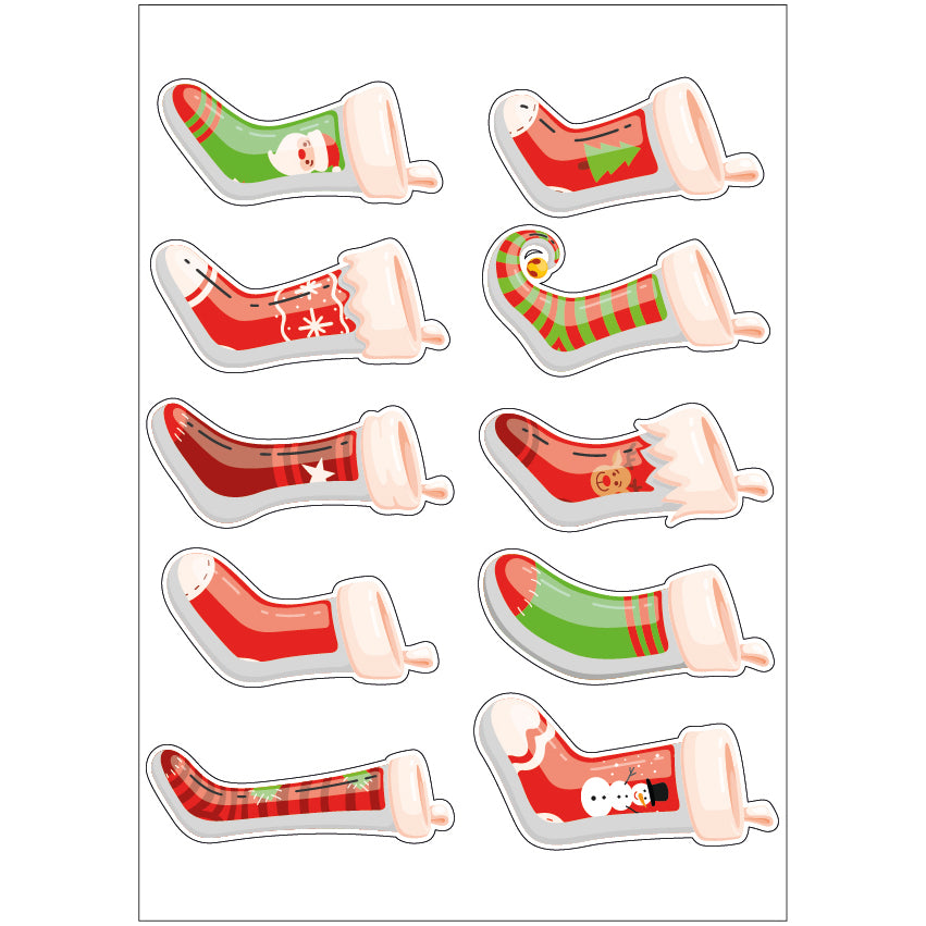 PS0101-200 Sticker Sheet Decal Cartoon Wall Self Adhesive Vinyl A4 Various Designs Available