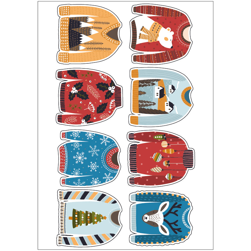 PS0101-200 Sticker Sheet Decal Cartoon Wall Self Adhesive Vinyl A4 Various Designs Available