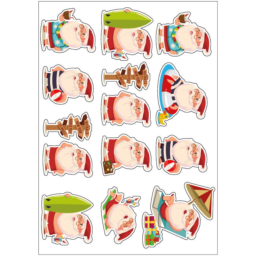 PS0101-200 Sticker Sheet Decal Cartoon Wall Self Adhesive Vinyl A4 Various Designs Available