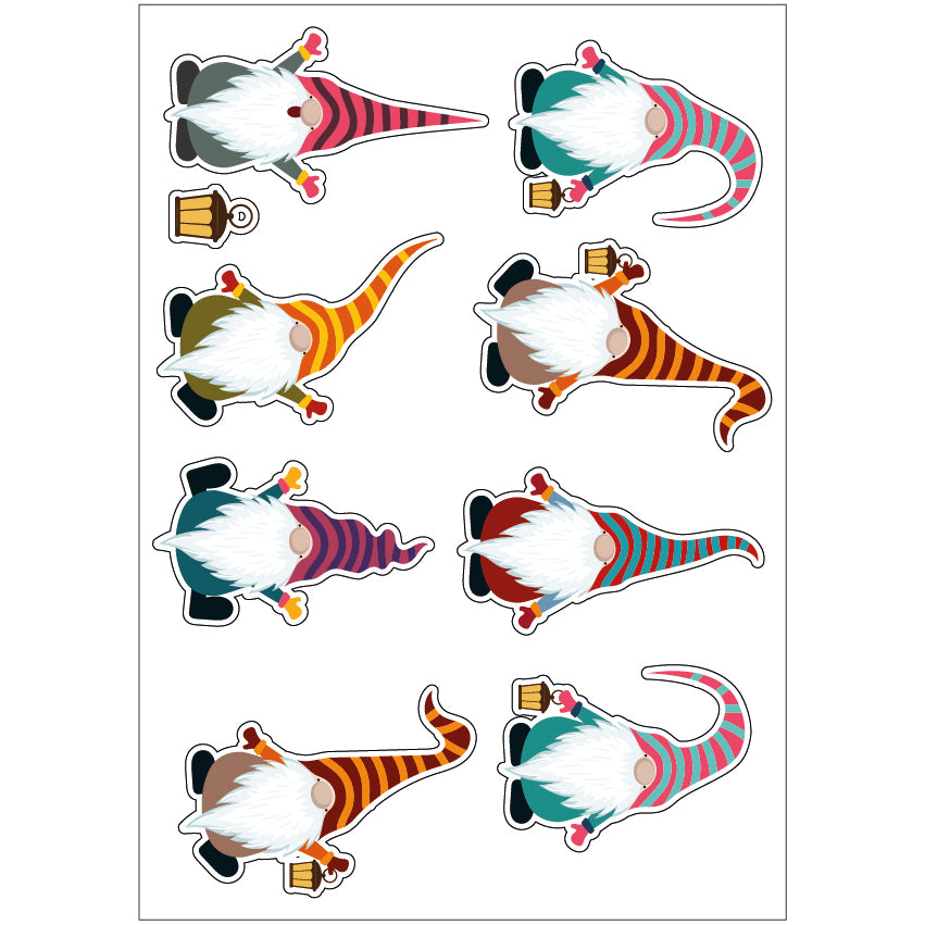 PS0101-200 Sticker Sheet Decal Cartoon Wall Self Adhesive Vinyl A4 Various Designs Available