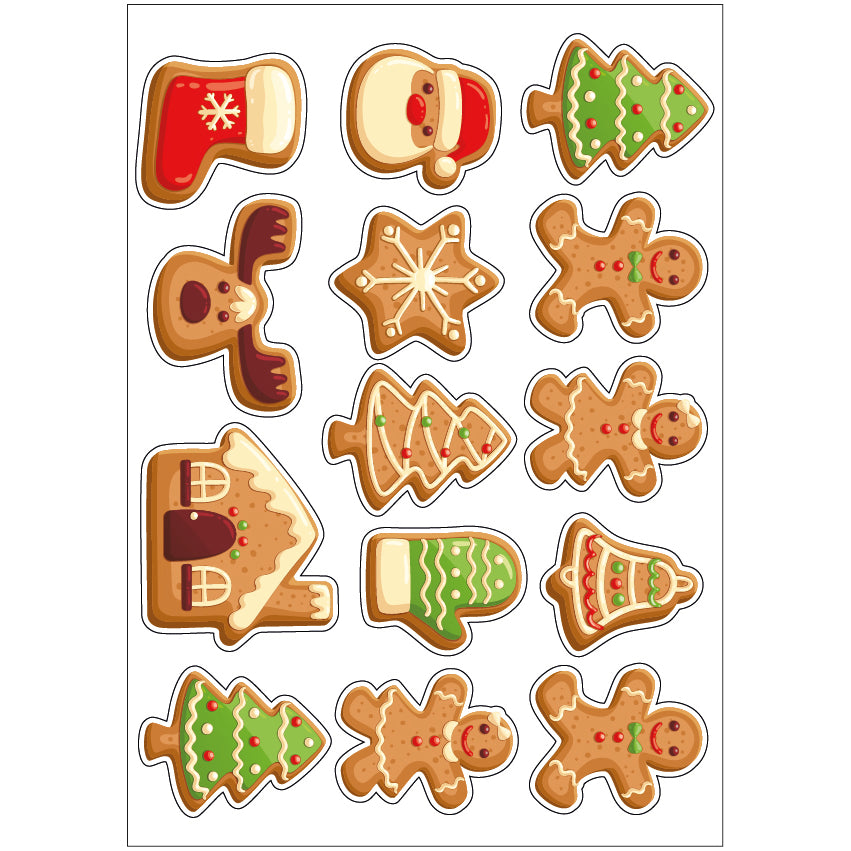 PS0101-200 Sticker Sheet Decal Cartoon Wall Self Adhesive Vinyl A4 Various Designs Available