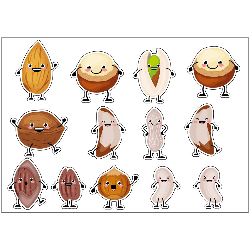 PS0101-200 Sticker Sheet Decal Cartoon Wall Self Adhesive Vinyl A4 Various Designs Available