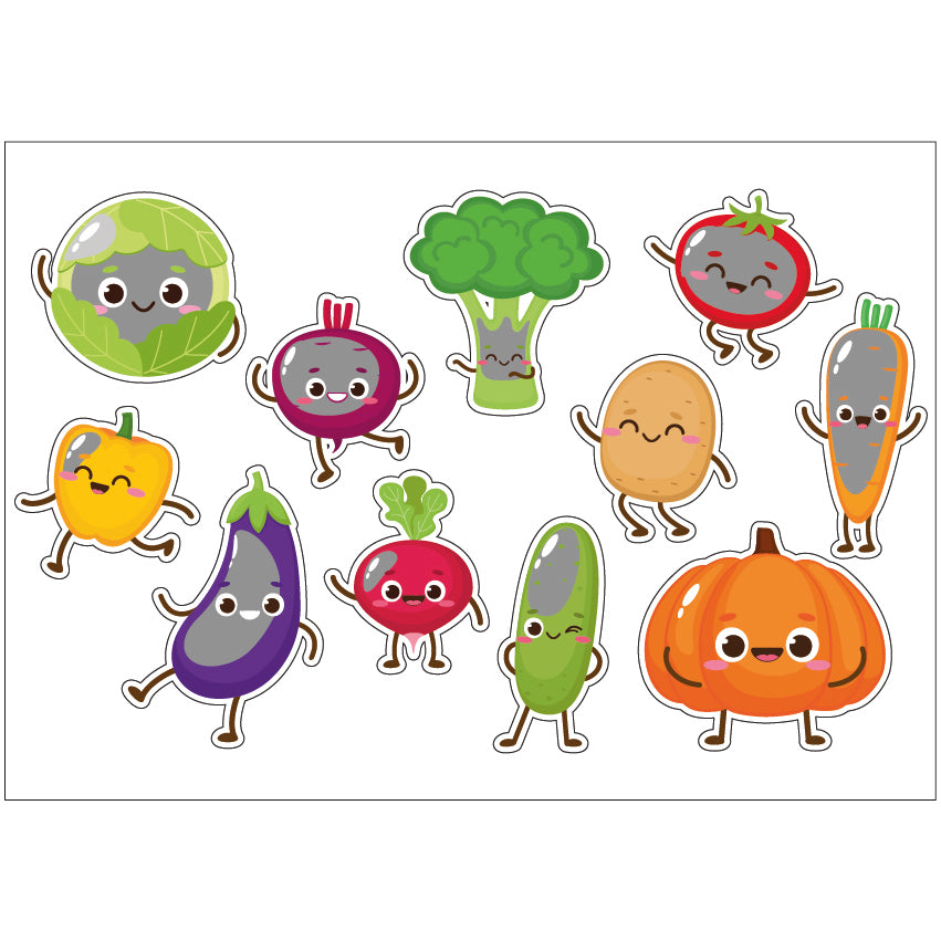 PS0101-200 Sticker Sheet Decal Cartoon Wall Self Adhesive Vinyl A4 Various Designs Available