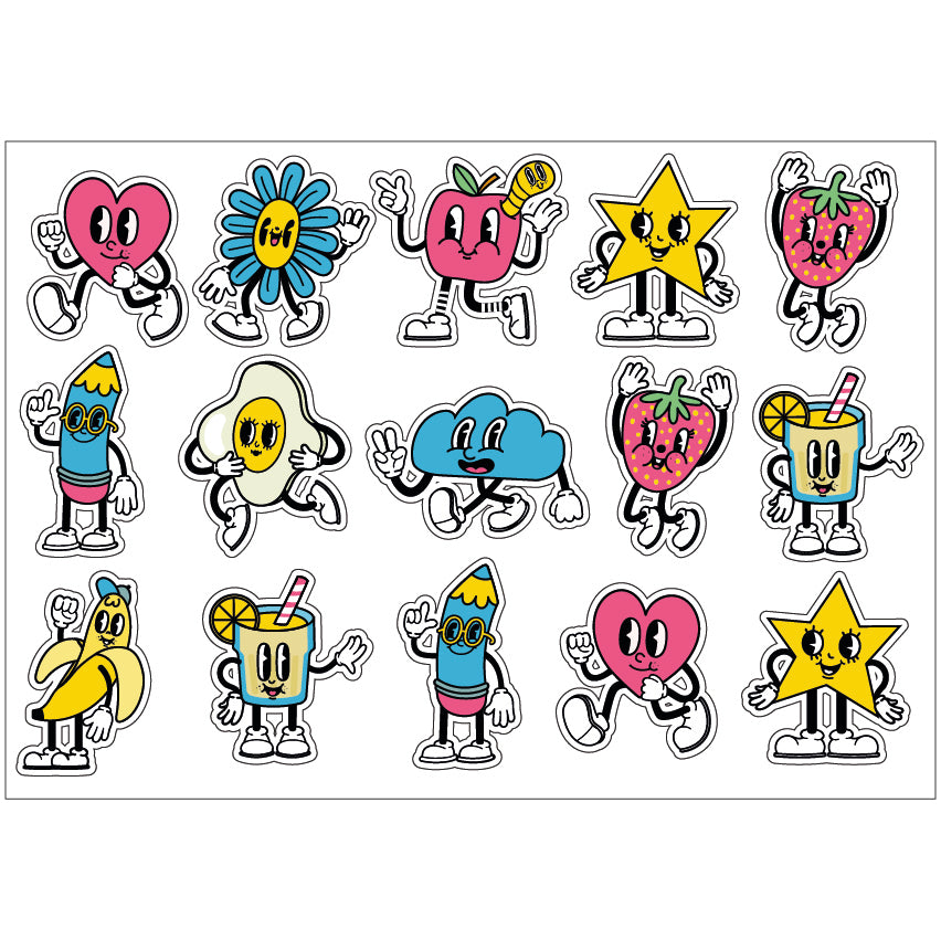 PS0201-300 Sticker Sheet Decal Racing Wall Self Adhesive Vinyl A4 Various Designs Available