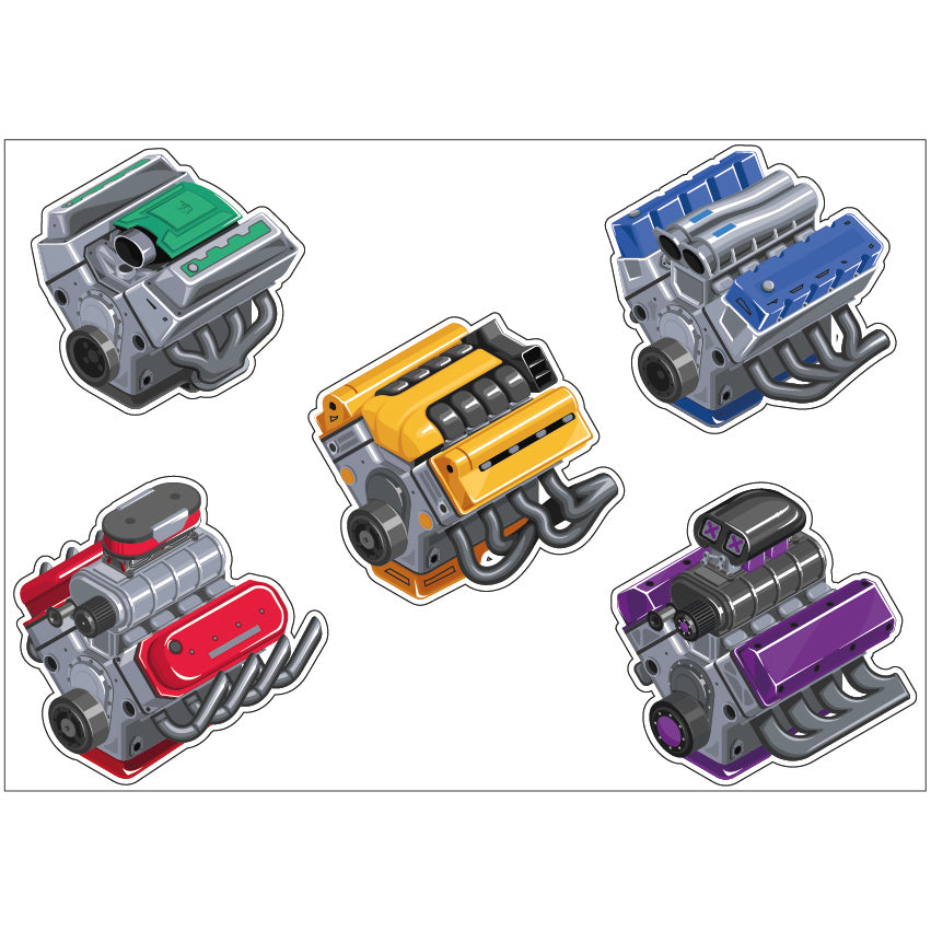PS0201-300 Sticker Sheet Decal Racing Wall Self Adhesive Vinyl A4 Various Designs Available