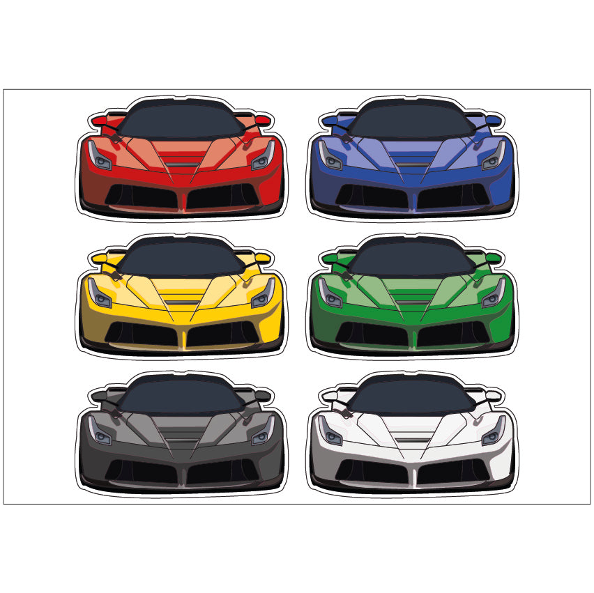 PS0201-300 Sticker Sheet Decal Racing Wall Self Adhesive Vinyl A4 Various Designs Available