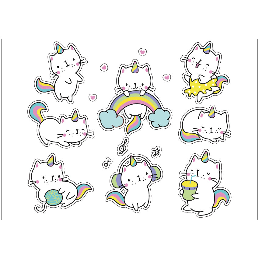 PS0201-300 Sticker Sheet Decal Racing Wall Self Adhesive Vinyl A4 Various Designs Available